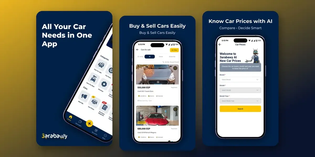 3arabawy — Automotive Marketplace & Service Platform