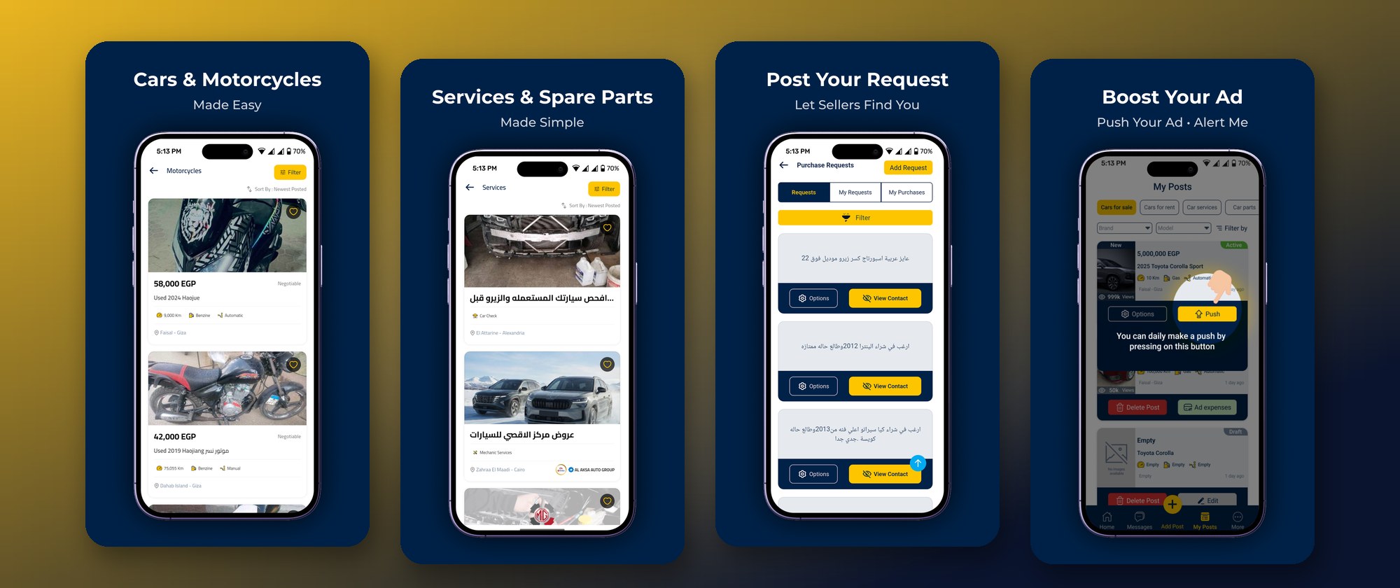 3arabawy — Automotive Marketplace & Service Platform