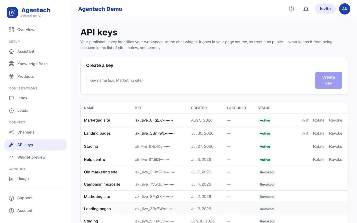 Agentech Assistant screenshot