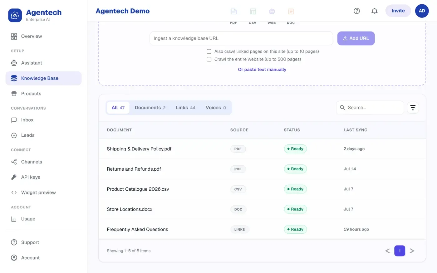 Agentech Assistant screenshot