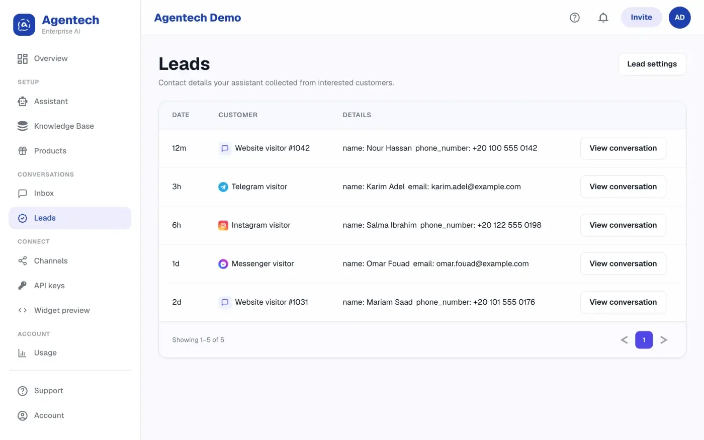 Agentech Assistant screenshot