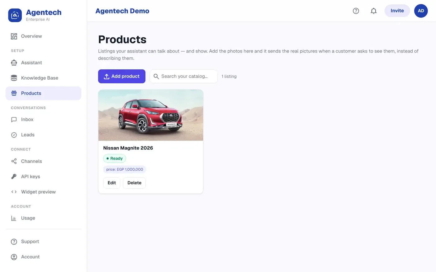 Agentech Assistant screenshot